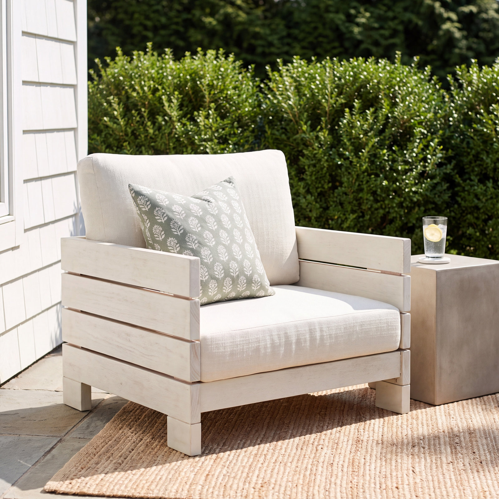 Maddison Eucalyptus Outdoor Lounge Chair