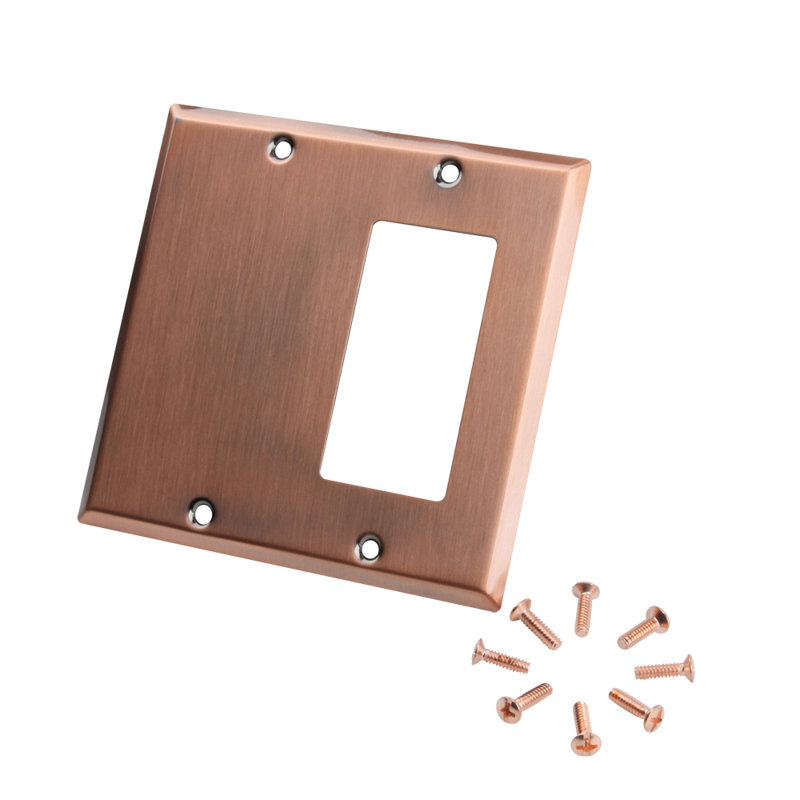 Copper Finish Stainless Steel Wall Switch Plate Cover