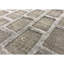Wool Geometric Area Rug in Gray