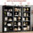5-Tier Farmhouse Bookcase with Adjustable Shelves, Floor Standing Open Display Storage Rack, Anti-Slip Design-522821314-522821375