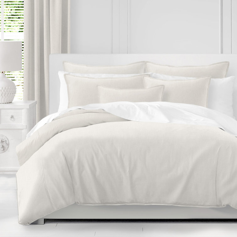 Aketzalli Gray Standard Cotton 3 Piece Comforter Set (Set of 3) Wade Logan Size: Full/Queen