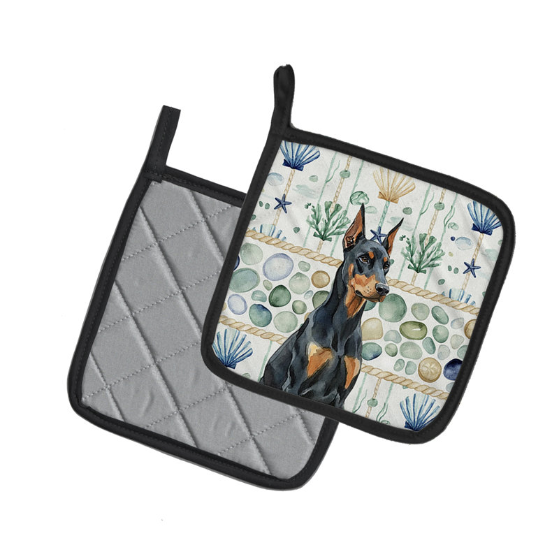 Paire de poignées Doberman Pinscher