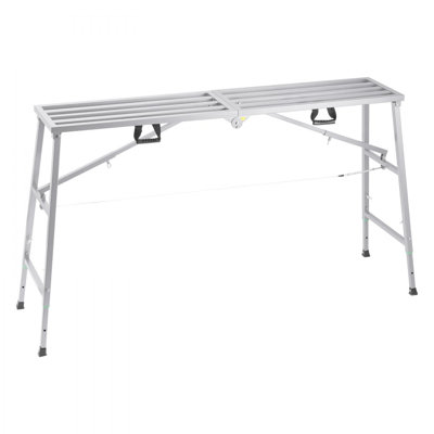 Work Platform Adjustable Height Portable Scaffolding Platform 800 lb Load