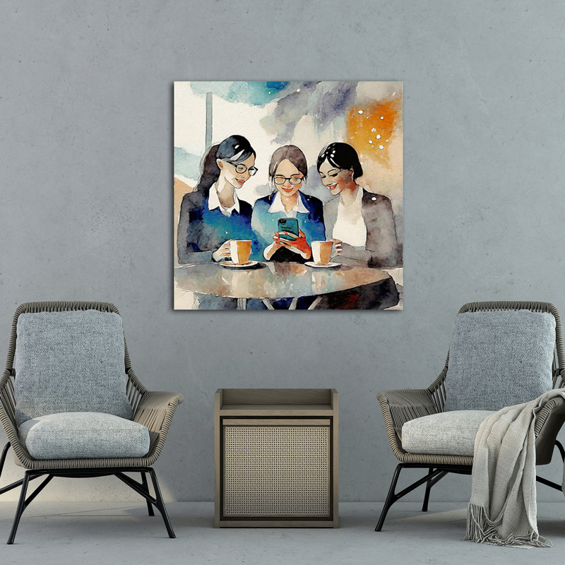 Sharing A Post, 54" H x 54" W