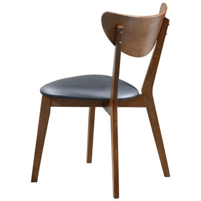 Mid-century Modern Dining Chair , Dark Walnut, Black Walnut Side Chairs, , Elegance