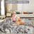 Area Rug Machine Washable Rug Non-Slip Vintage Floor Carpet Modern Abstract Rug Foldable Accent Rug for Living Room Bedroom Dining-604191201-604190237