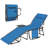 Outdoor Folding Lounge Chair With5-Level Adjustable Backrest And Tray Table-1299166001