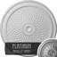 Médaillon de plafond Endurathane Trinity, DO 22 po x P 1 3/4 po (convient aux auvents jusqu'à 3 po), finition platine peinte à la main-28581166
