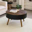 Table basse de 31,5 pouces avec fonction de rangement et plateau de table gravé