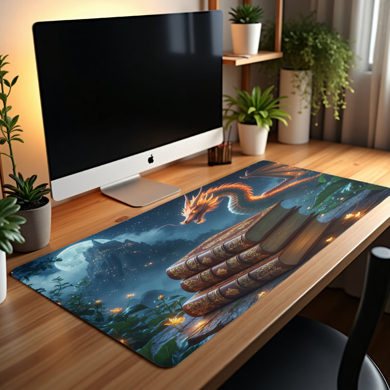 Polyester Desk Pad, 31.5x15.5