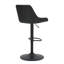Tabouret pivotant à hauteur réglable Michael, ensemble de 2, en similicuir noir-1881537796
