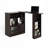 Walnut Modern Bar Cabinet With 6 Storage Boxes And A Rotating Condiment Stand Shelf Cabinet, Walnut, Spaces 2 Glass Doorways