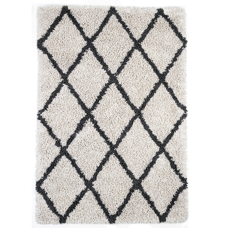 Alberton Argyle Cotton Area Rug, Rectangle 244 x 305cm