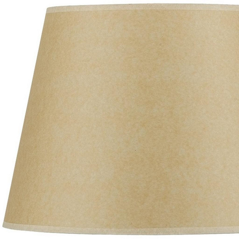 Abat-jour empire rigide en papier brun clair
