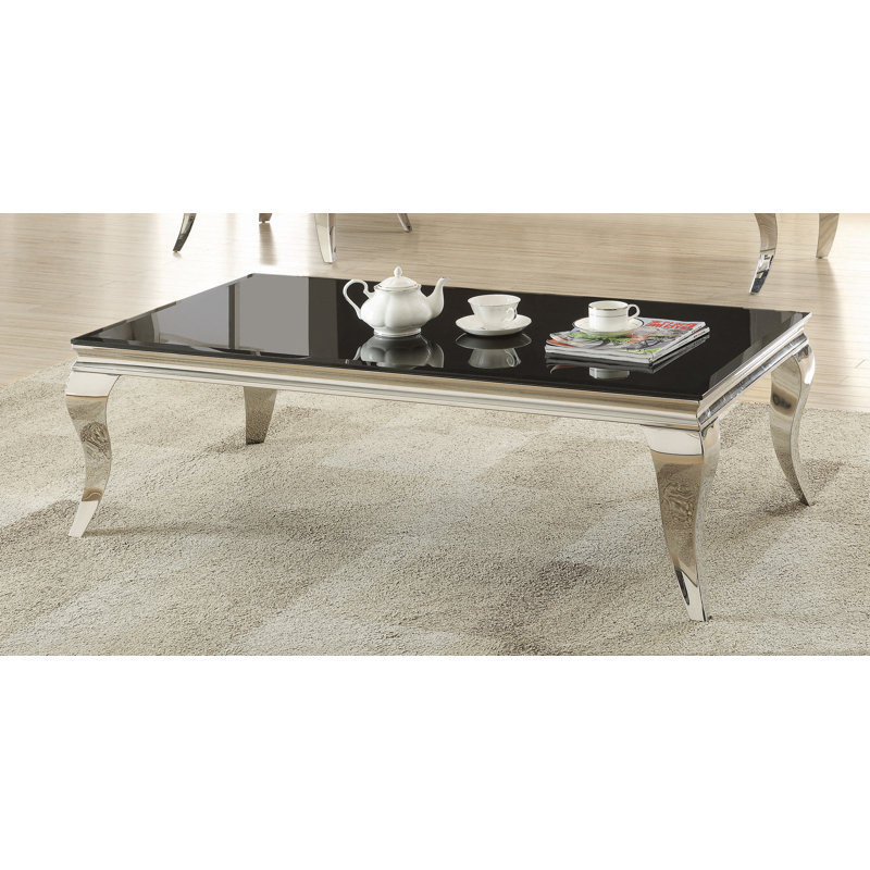 Table basse 4 pieds Dace, Noir