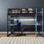 Lit mezzanine simple en bois compact avec rangement multifonctionnel et style de jeu moderne