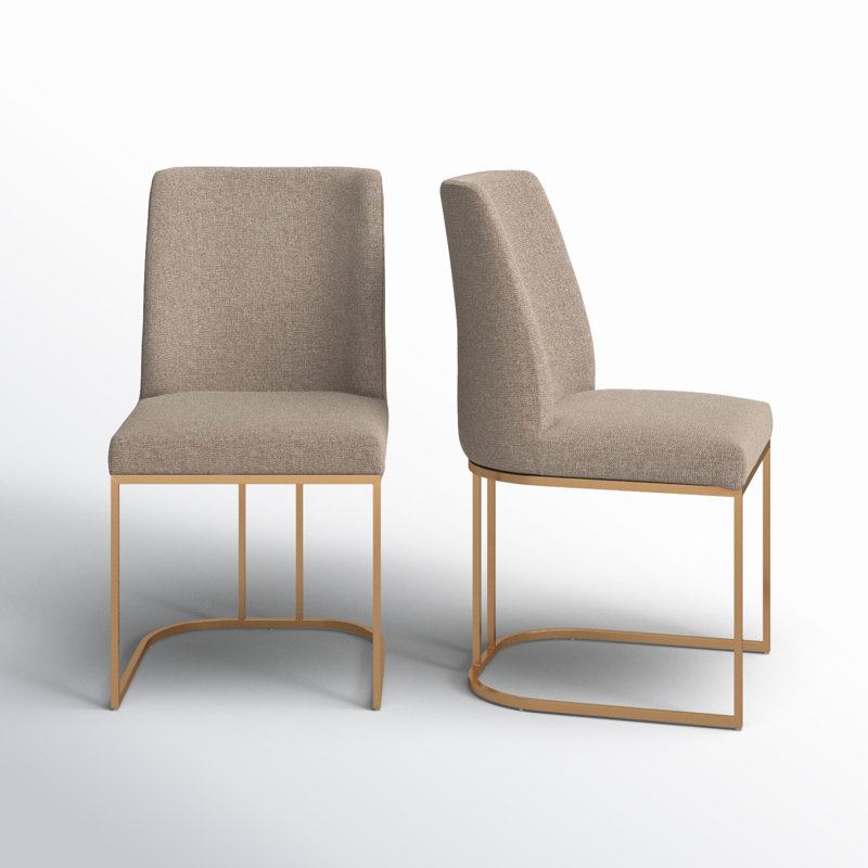 Caddo 18.5'' H Upholstered Side Chair, Beige