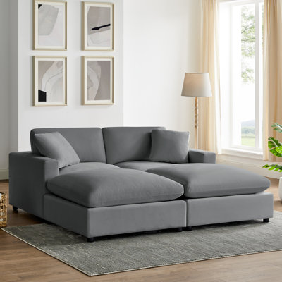 Vinessa 4-Piece Modular Down-Filled Sectional 