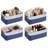 4Pcs Fabric Storage Bins for Shelves, Linen Storage Baskets for Organizing, Decorative Closet Bins for Clothes, Home-585669359