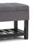 Banc de rangement avec repose-pieds capitonné et tablette ouverte Saxon-1034436456-1058883505
