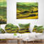 Coussin Green Rolling Hills on Misty Sunset-603408451