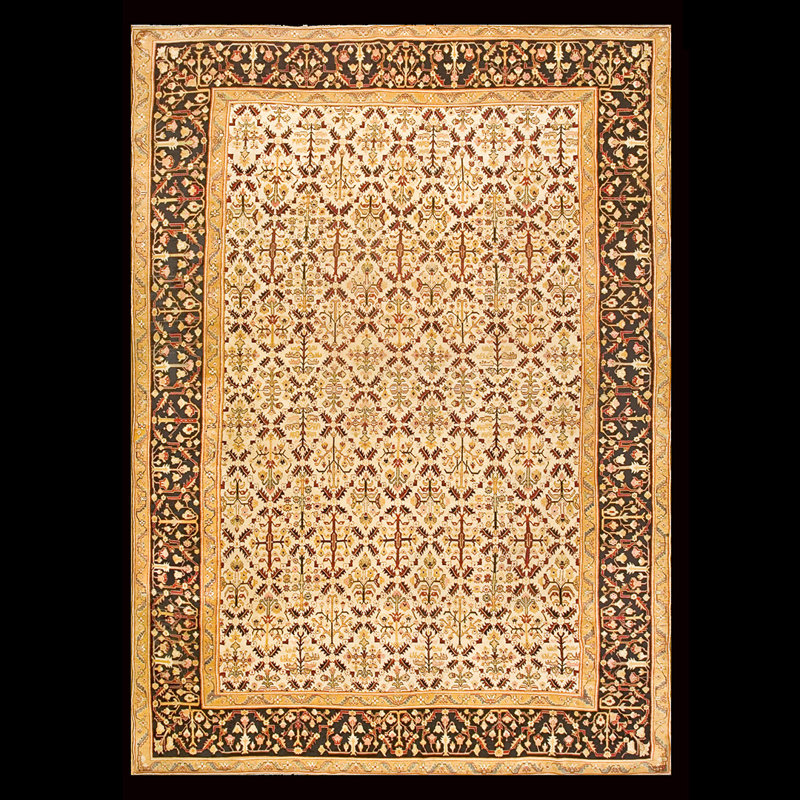 One-of-a-Kind 11' X 15'6" Before 1900 Wool Area Rug in