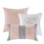 Housse de couette imprimée 6 pièces - Double / grand détails Coton 2 taies décoratives gris / pêche taupe gris / mauve-128674578-128674577