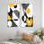 Toile avec cadre blanc