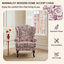 Upholstered Chenille Wingback Chair-1557988240