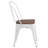 Ketchum Clear Coated Metal Stackable Chair with Wood Seat-1835193504