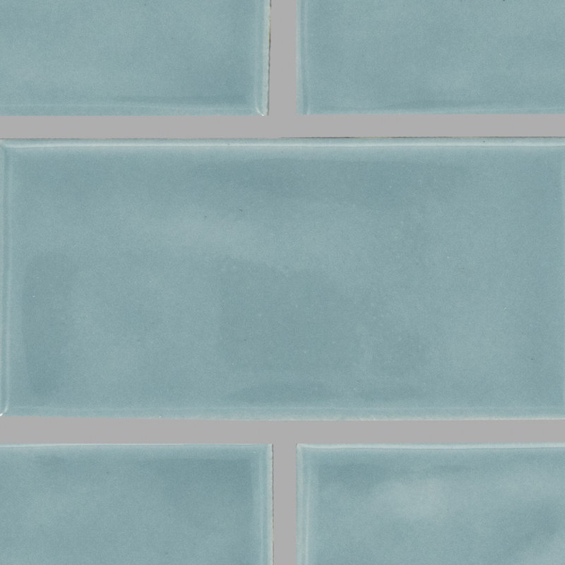 Itona Tile 2 x 4 Ceramic Brick-Joint Mosaic Tile (12 PC Per Carton) (9.96 SQFT Per Carton), Classic Blue