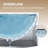 StonePure 63"×28" Freestanding Square Solid Surface Stone Bathtub,  15.2" Deep Soaking Tub with Overflow, Pop-up Drain And Anti-slip Base