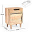 Table de chevet en bois naturel