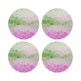 Mosaico Vegan Leather Round Pebble Placemat