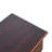 Solid Wood Turned Occasional Table, 1-Drawer, Brown, Table