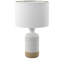 Lampe de table 24 po blanche / brune Ventura