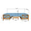Ensemble de conversation modulaire d'extérieur 9 pièces-1170937583