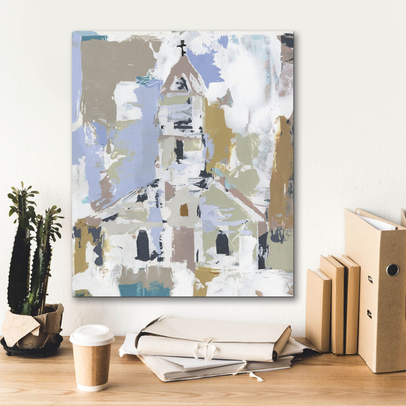 «Epic Graffiti», «Sunday Chapel 2» par Annie Warren, art mural sur toile, 20 po x 24 po, H 24 po x l 20 po