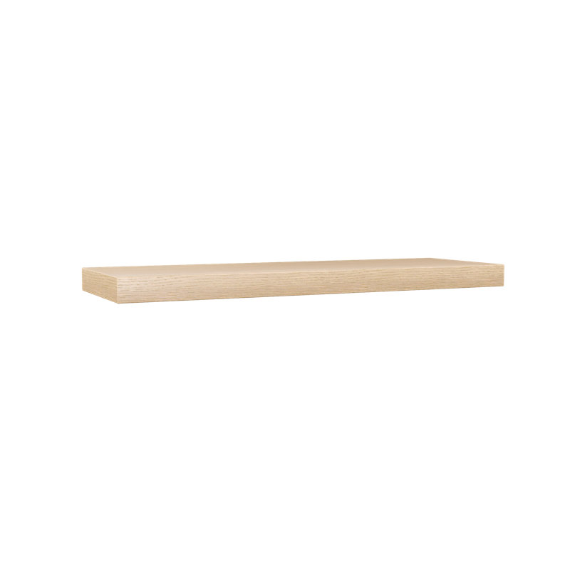 Rift White Oak Floating Shelf, Black Wood