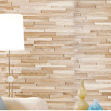 1/2 in x 7-7/8 in x 47-1/4 in Oak 3D Solid Hardwood Interlocking Wall Plank