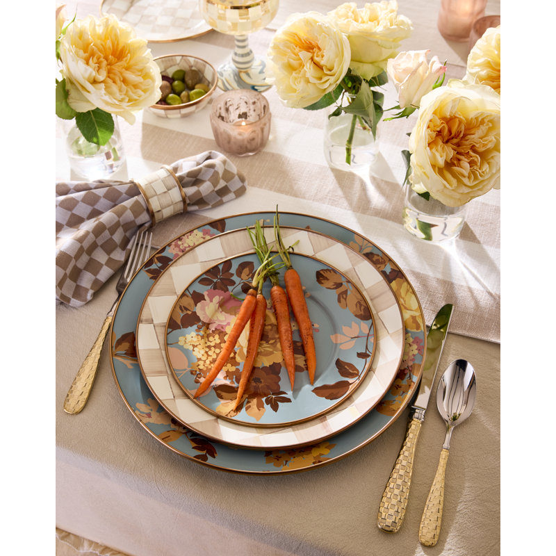 Assiette plate Wild Rose, Ardoise