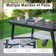 Alyah 8 - Person Metal Patio Dining Set with Extendable Rectangular Table