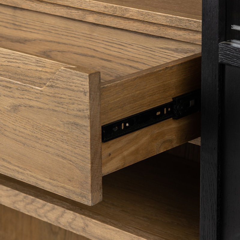 Aretin Dining Cabinet, Drifted Matte Black