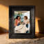 Cadre photo 3 pièces 5 "x 7" noir inspiré de la galerie pour présentation de photos de mariage
