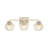 Deana 3 Light Bath Vanity with Ribbed Clear Shade-924407534