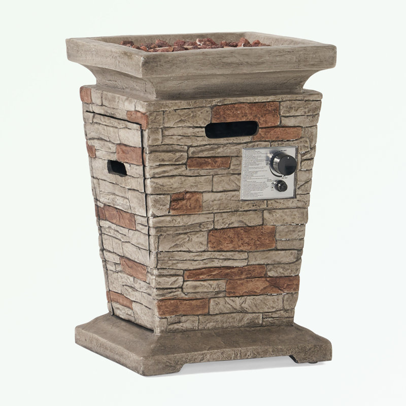 Square Fire Pit with sturdy base