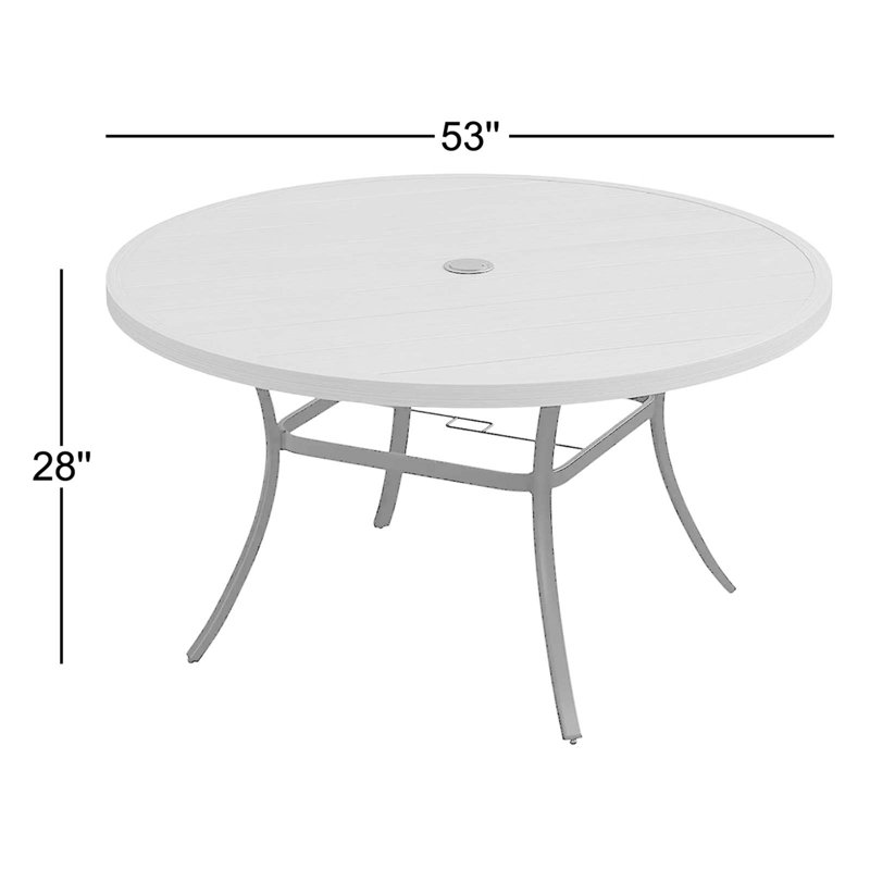 Table de salle à manger 53 po, Noir