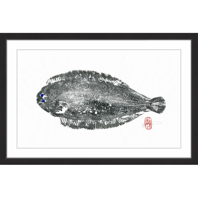 « dover semelle », reproduction d’art encadrée, H 12 po x l 18 po x P 1,5 po
