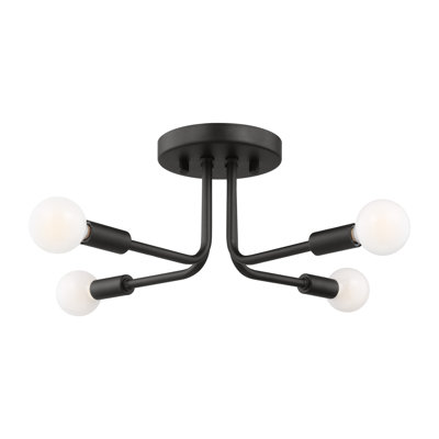 Plafonnier semi-encastré 4 lumières 17,75 po Nealey