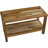 EcoDecors' Eleganto Teak Shower/Garden Bench Teak, 30-inch Wide, Teak Shower Bench, Shelf, Teak Shower Stool, Teak Shower Seat, Shower Teak Bench, 30 Inch Wide, Teak Shower Bench for Inside Shower, 18 Inch Height, in EarthyTeak-57278421-57278420